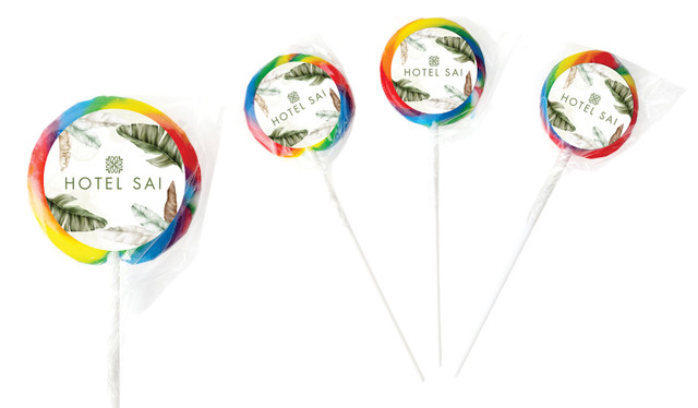 Tropical Warecolour Hospitality Branded Lollipops