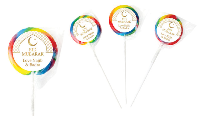 White Window Personalised Lollipops