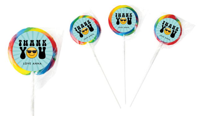 Emoji Personalised Thank You Lollipop