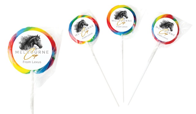 Dark Horse Melbourne Cup Horse Racing Lollipop