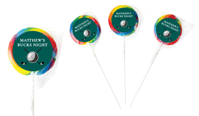 Golf Bucks Night Personalised Lollipops