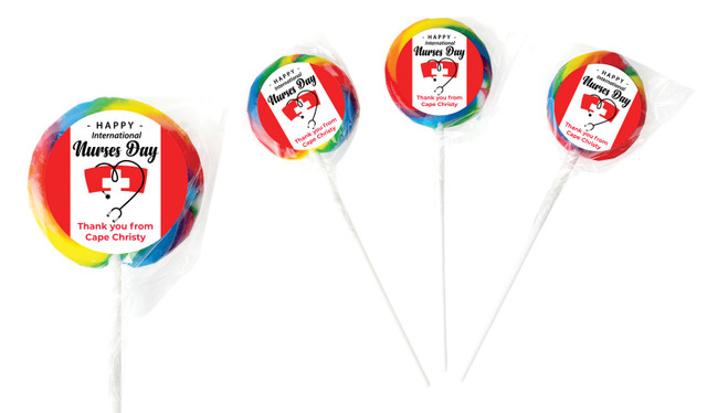 Nurse Hat International Nurses Day Personalised Lollipops