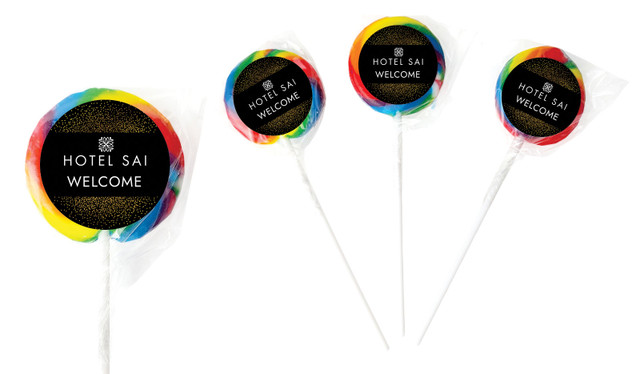 Confetti Centric Hospitality Branded Lollipops