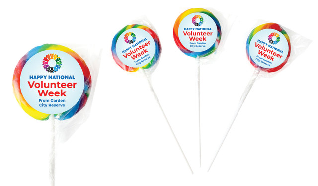 Rainbow Peoples National Volunteer Week Personalised Lollipops