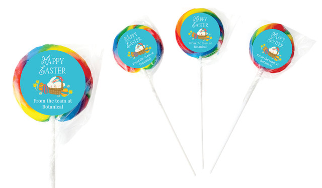Block Colour Personalised Lollipops