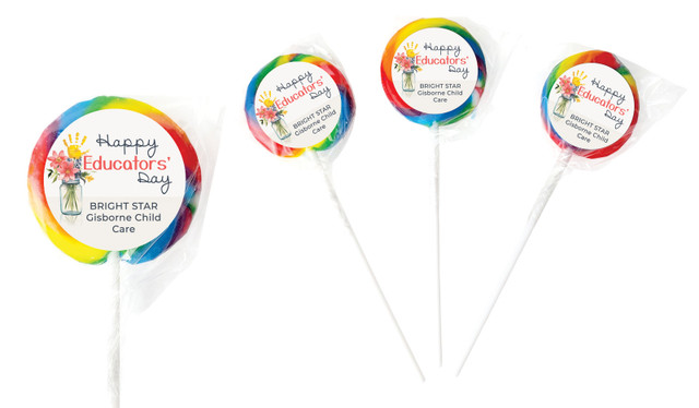 Helping Hand Early Childhood Educators Day Personalised Lollipops