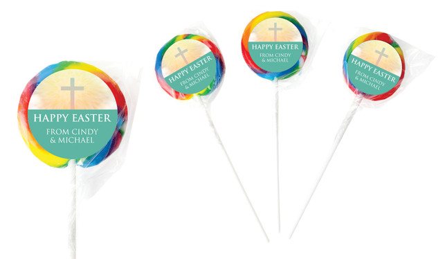 Heavenly Cross Personalised Lollipops