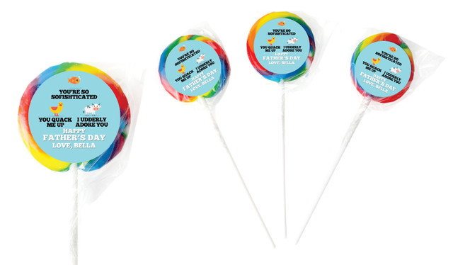 Dad Jokes Fathers Day Personalised Lollipops