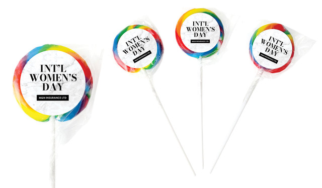 Marble Deco Personalised Womens Day Lollipop