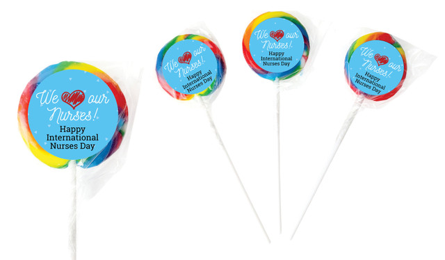 We Love Our Nurses International Nurses Day Personalised Lollipops