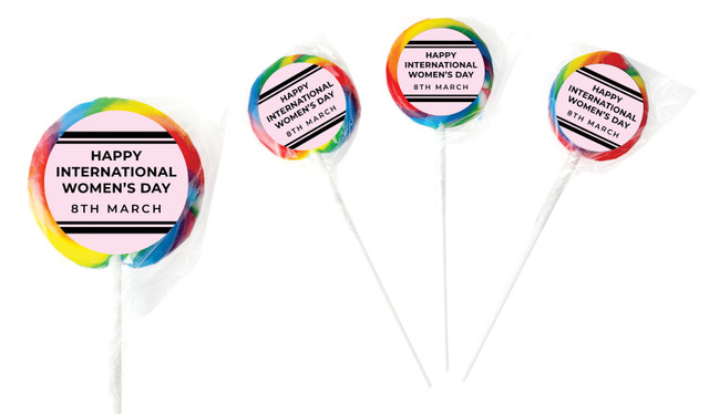 Chic International Womens Day Personalised Lollipops