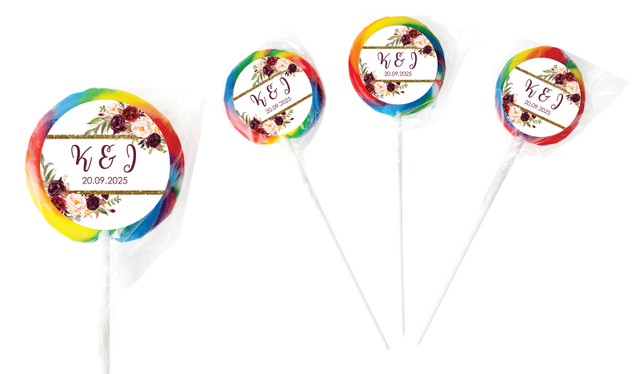 Masala Corners Wedding Personalised Lollipops
