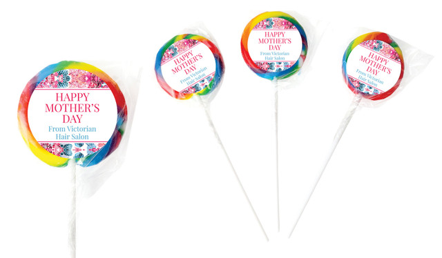 Seamless Floral Mother's Day Personalised Lollipop