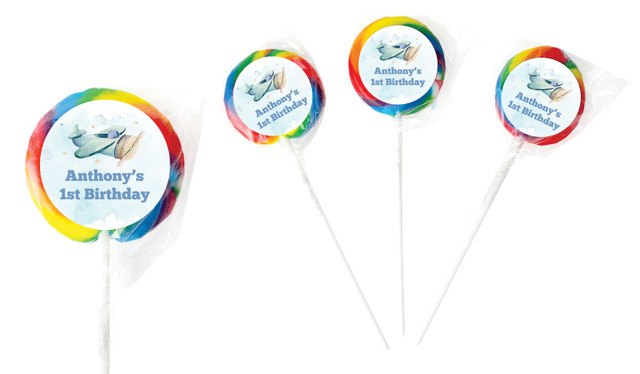 Vintage Plane Personalised 1st Birthday Lollipop