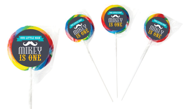 Moustache Personalised Lollipops - Australia's #1 Kids Party Supplies