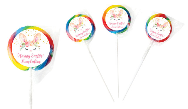 Bunny Face Personalised Lollipops