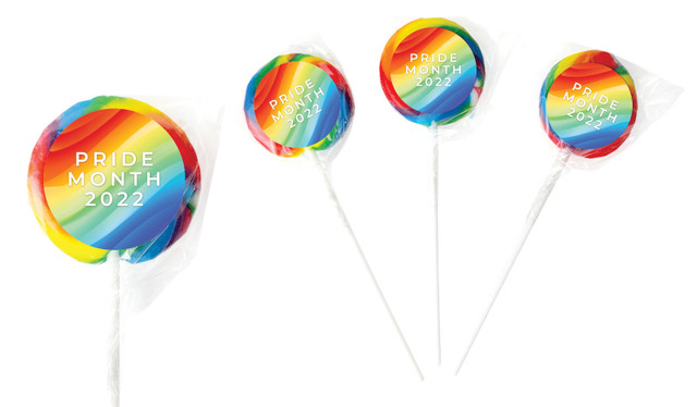 Contemporary Pride Personalised Lollipops