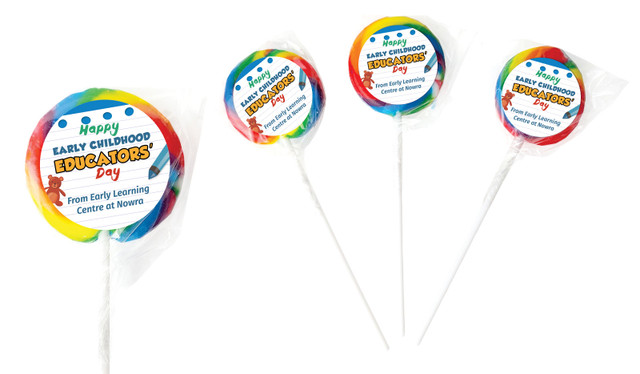 Playroom Early Childhood Educators Day Personalised Lollipops