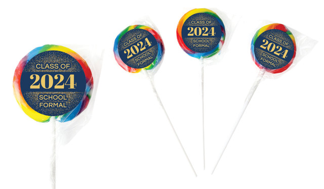Confetti School Formal Personalised Lollipops