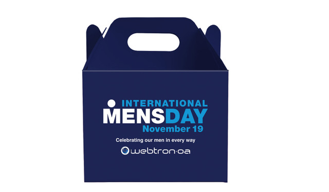 International Mens Day Personalised Gable Favour Box