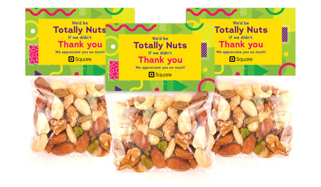 Totally Nuts Thank You Branded Bag Of Nuts