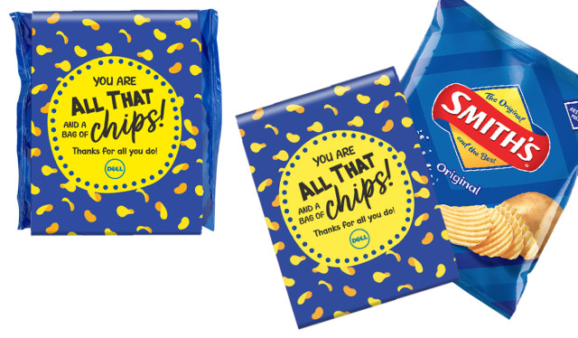 Bag Of Chips Branded Smiths Crisps (Mixed Flavours)