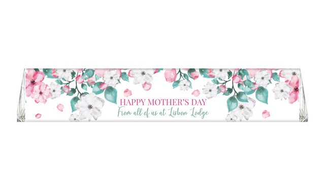 Falling Petals Personalised Large Toblerone Mother's Day Chocolates 100g