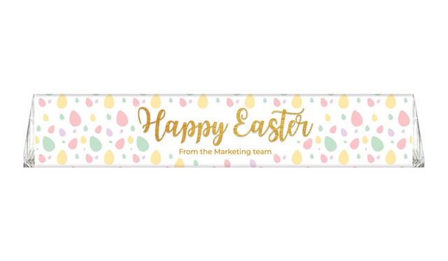Pastel Eggs Personalised Easter Large Toblerone Bars 100g