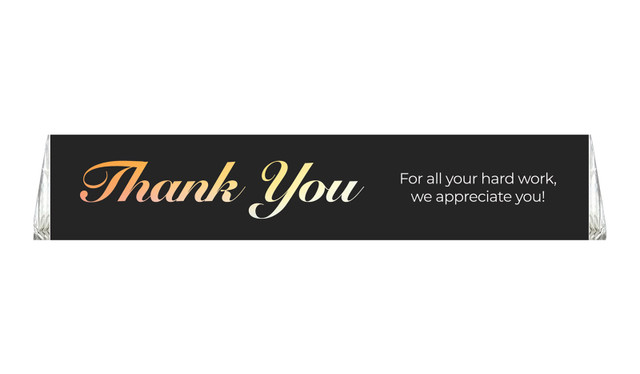 Gradient Personalised Large Toblerone Thank You Chocolates 100g