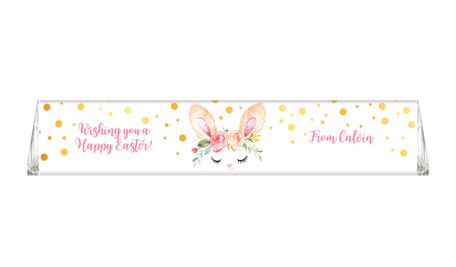 Bunny Face Personalised Large Toblerone Bar 100g 