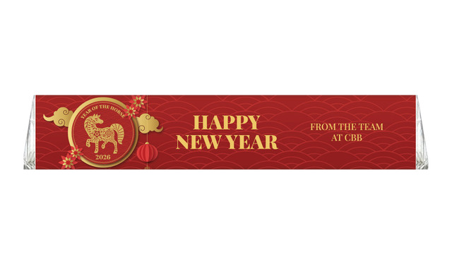 Gold Emblem Chinese New Year Custom Large Toblerone Bars 100g