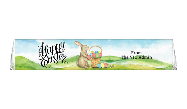Bunny And Basket Personalised Large Toblerone Bar 100g