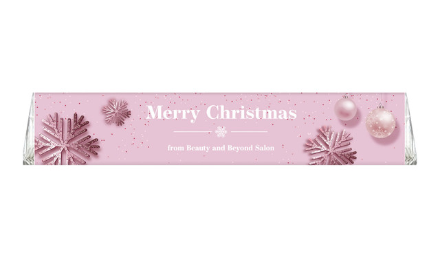 Pink Theme Personalised Christmas Large Toblerone Chocolates 100g