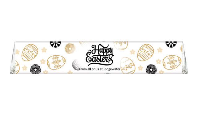 Sophisticated Happy Easter Custom Large Toblerone Bar 100g
