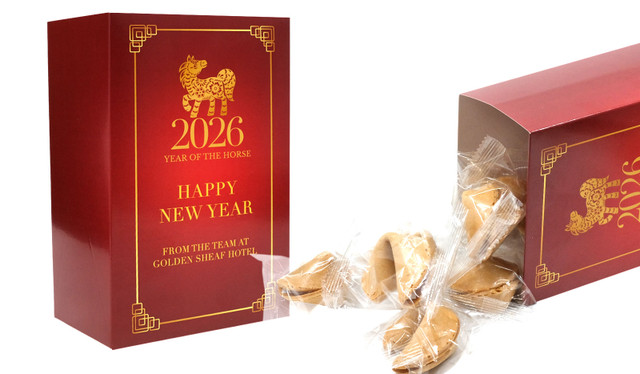 Large Gift Box With 15 x Fortune Cookies (Generic Message Inside)
