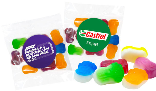 Branded Racing Car Lolly Bag 55g