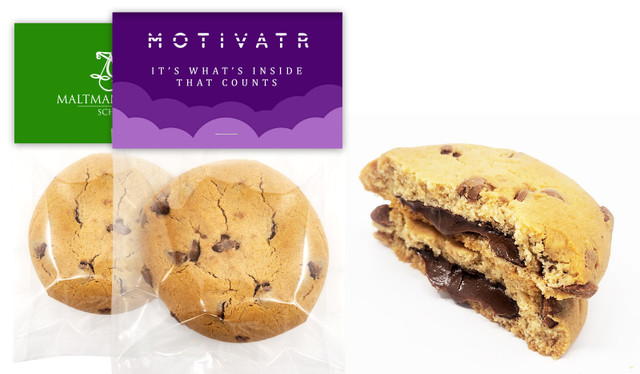 Nutella Filled Choc-Chip Cookies (Halal-Certified) - Pack Of 12