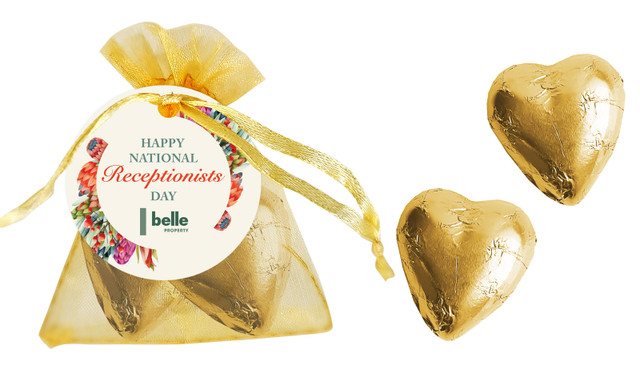 Receptionists Day Branded Organza Bag
