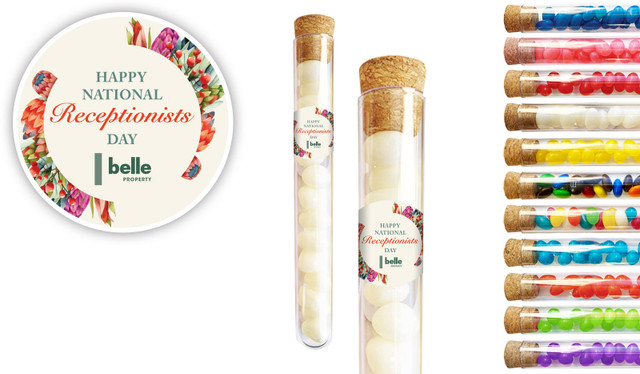 Receptionists Day Branded Test Tubes