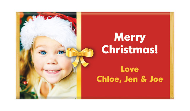 Add A Photo Christmas Personalised Chocolates
