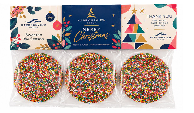 Christmas Giant Chocolate Freckle 40g With Branded Topper