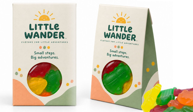 Branded Window Box With Rainbow Frogs 45g