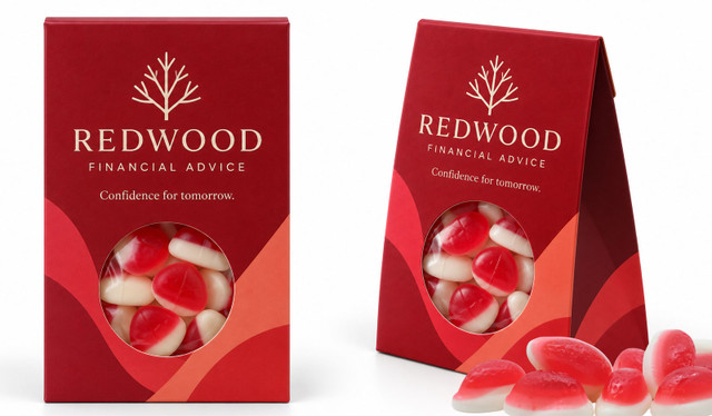 Branded Window Box With Strawberries And Cream 50g