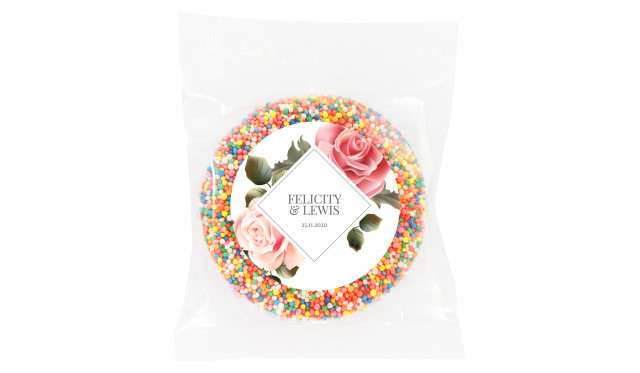 Rose Diamond Personalised Giant Chocolate Freckle