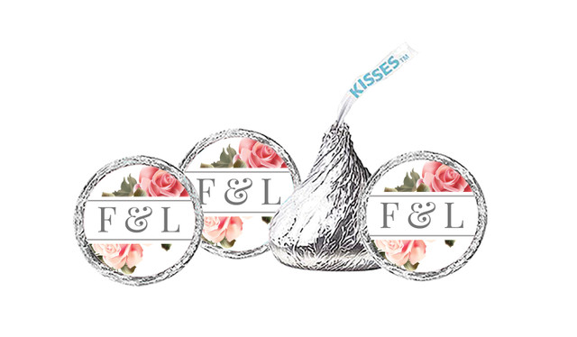 Rose Diamond Personalised Hersheys Kisses