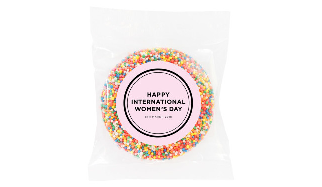 Chic Personalised Womens Day Giant Chocolate Freckle