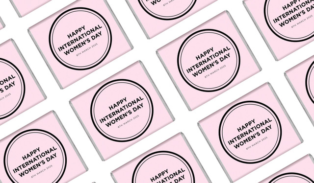 Chic International Women's Day Mini Chocolates