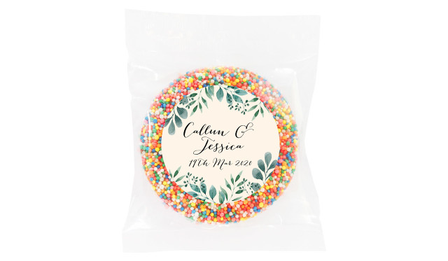 Branches On Cream Personalised Giant Chocolate Freckles