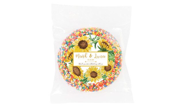 Sunflower Personalised Giant Chocolate Freckles