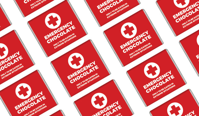 Emergency Chocolate Personalised Mini Chocolates